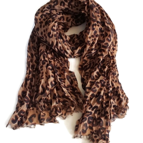 Leopard / Animal Print Scarf - Picture 1 of 2